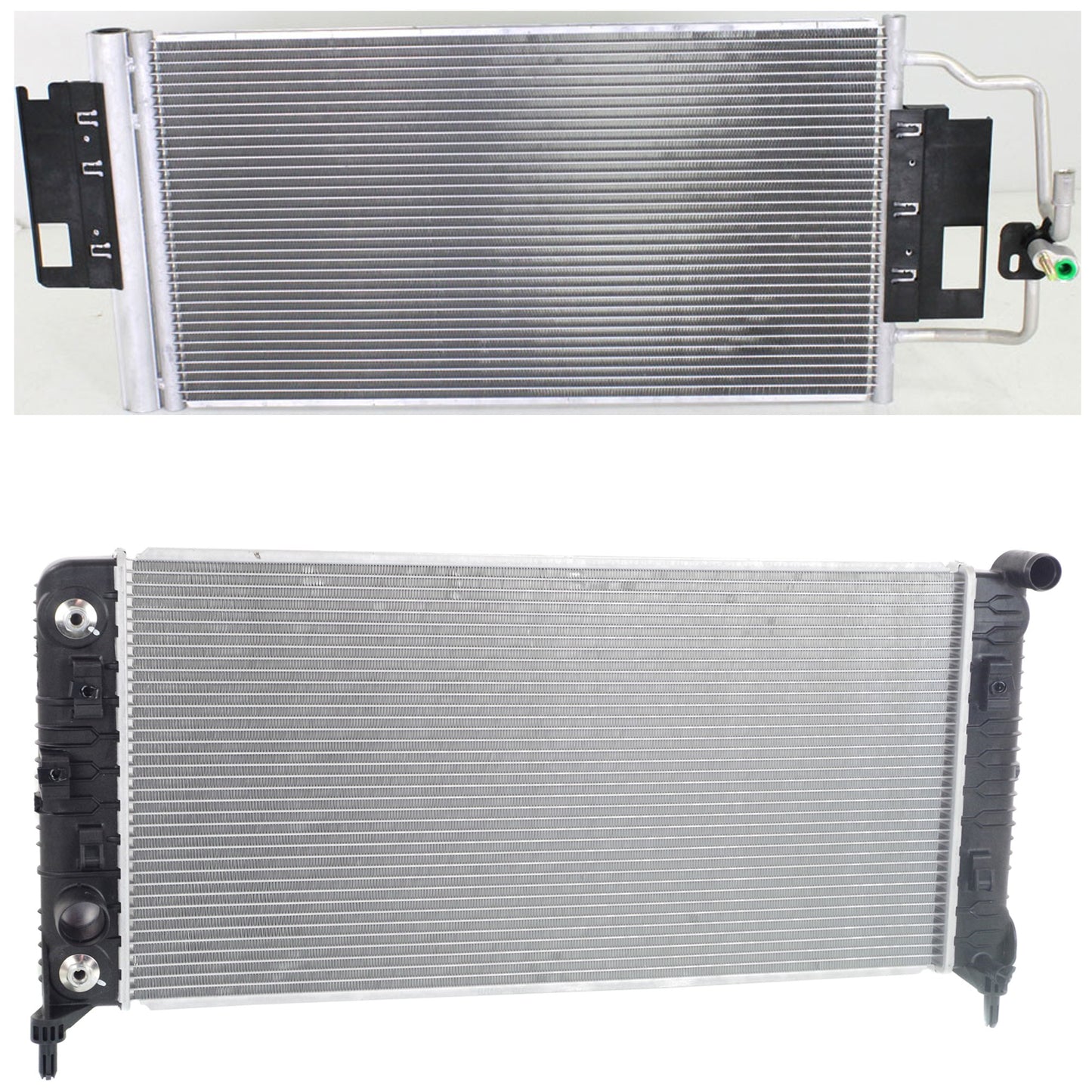 2-Piece Kit Radiator, 3.6L, 6Cyl, Includes (1) A/C Condenser and (1) Radiator