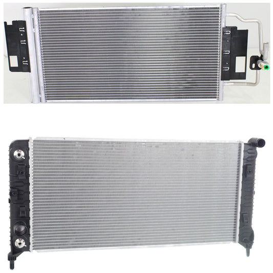 2-Piece Kit Radiator, 3.6L, 6Cyl, Includes (1) A/C Condenser and (1) Radiator