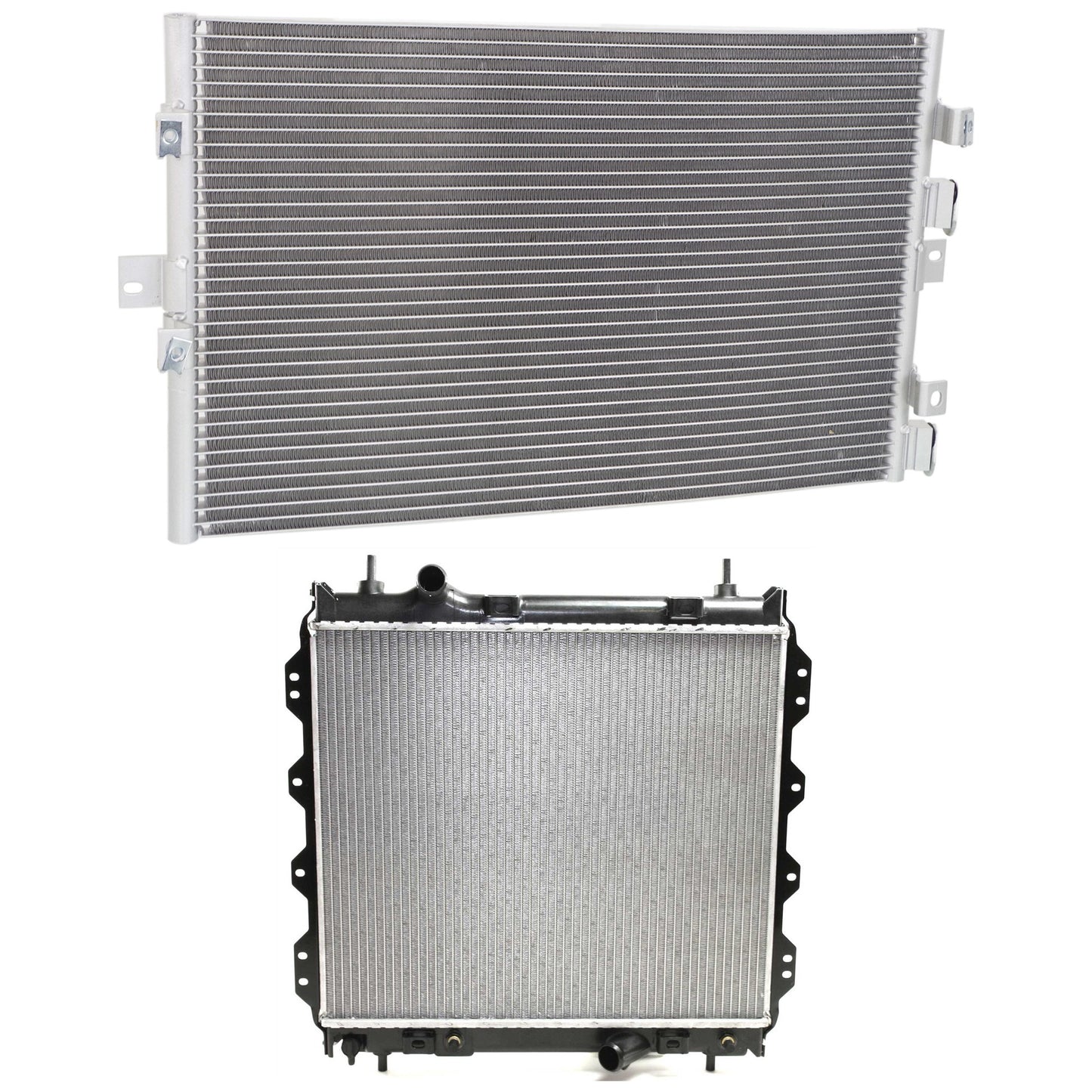 2-Piece Kit Radiator, 2.4L, 4Cyl, Includes (1) A/C Condenser and (1) Radiator