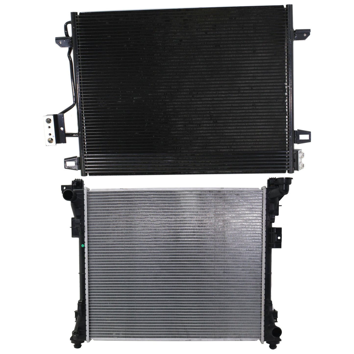2-Piece Kit Radiator, Includes (1) A/C Condenser and (1) Radiator