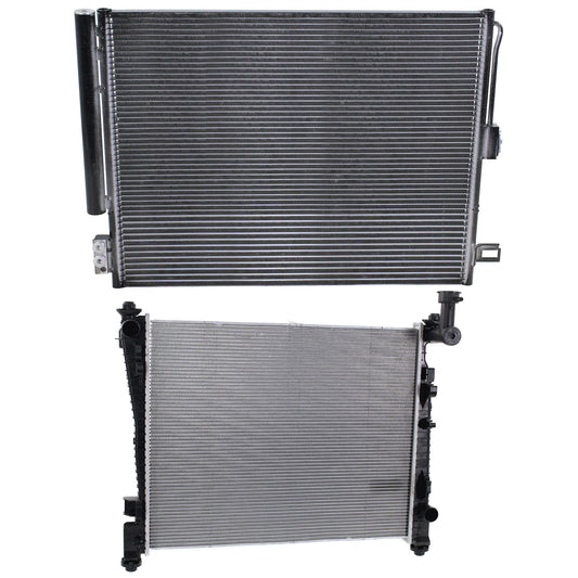 2-Piece Kit Radiator, Includes (1) A/C Condenser and (1) Radiator