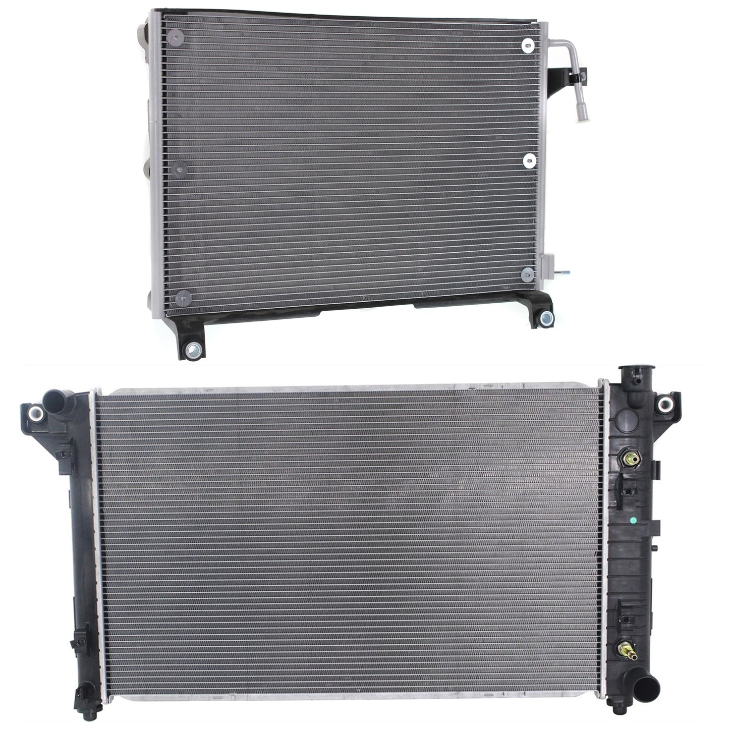 2-Piece Kit Radiator, 5.9L, 8Cyl, Includes (1) A/C Condenser and (1) Radiator