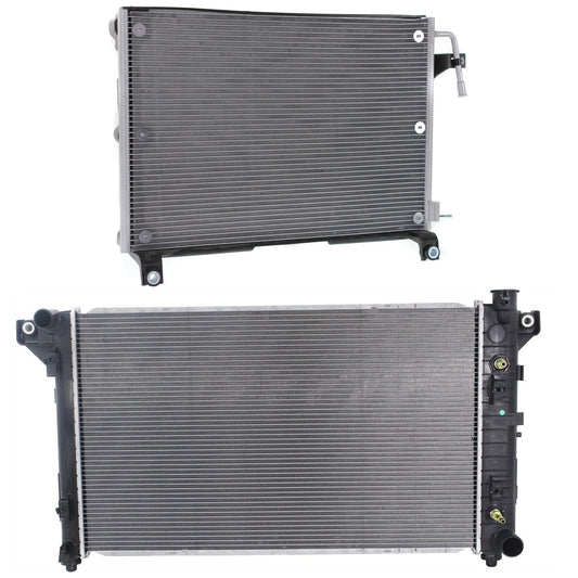 2-Piece Kit Radiator, 5.9L, 8Cyl, Includes (1) A/C Condenser and (1) Radiator