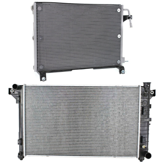 2-Piece Kit Radiator, Includes (1) A/C Condenser and (1) Radiator