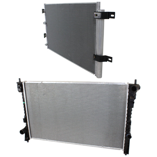 2-Piece Kit Radiator, 3.5L, 6Cyl, Includes (1) A/C Condenser and (1) Radiator