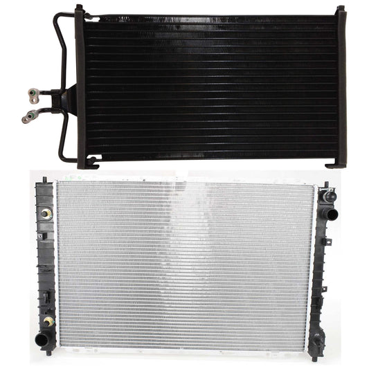 2-Piece Kit Radiator, 3.0L, 6Cyl, Includes (1) A/C Condenser and (1) Radiator