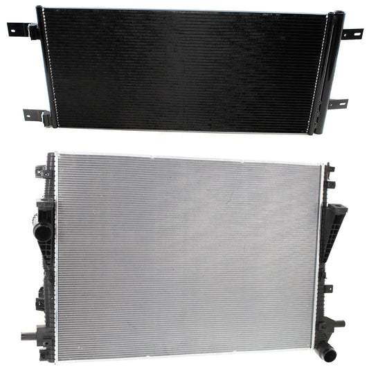 2-Piece Kit Radiator, 6.7L, 8Cyl, Includes (1) A/C Condenser and (1) Radiator