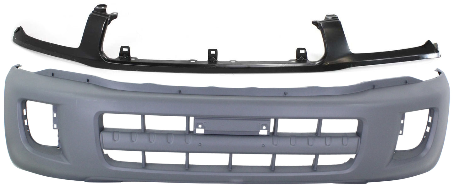 2-Piece Kit, Front Textured Bumper Cover, Includes (1) Bumper Cover and (1) Bumper Trim