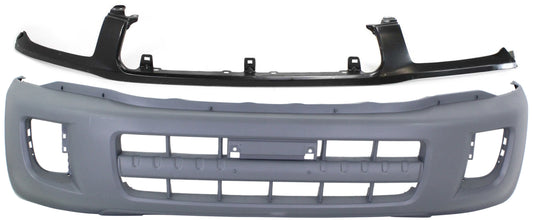 2-Piece Kit, Front Textured Bumper Cover, Includes (1) Bumper Cover and (1) Bumper Trim