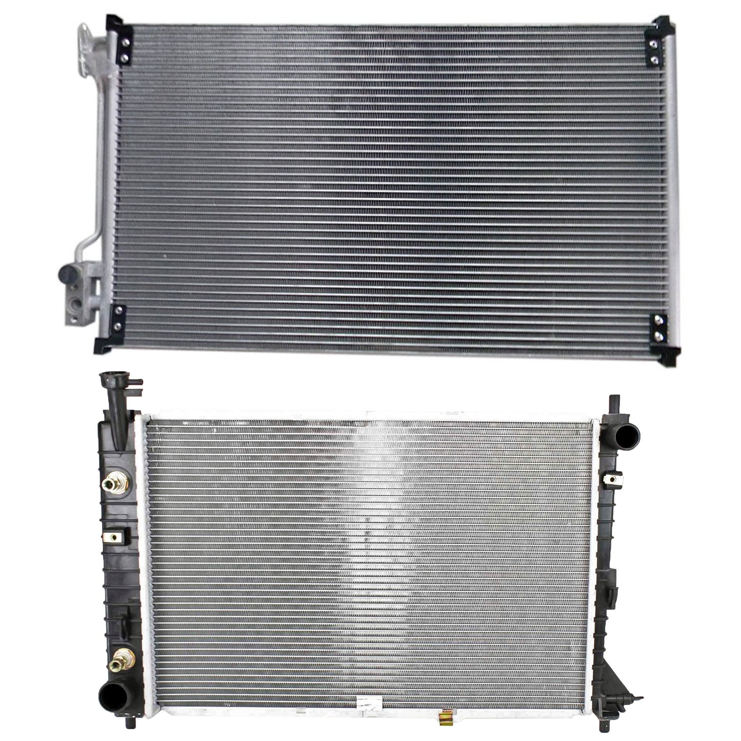 2-Piece Kit Radiator, 3.8L, 6Cyl, Includes (1) A/C Condenser and (1) Radiator