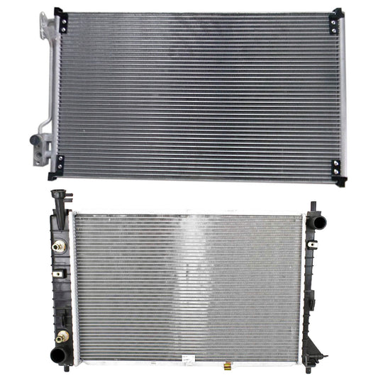 2-Piece Kit Radiator, 3.8L, 6Cyl, Includes (1) A/C Condenser and (1) Radiator