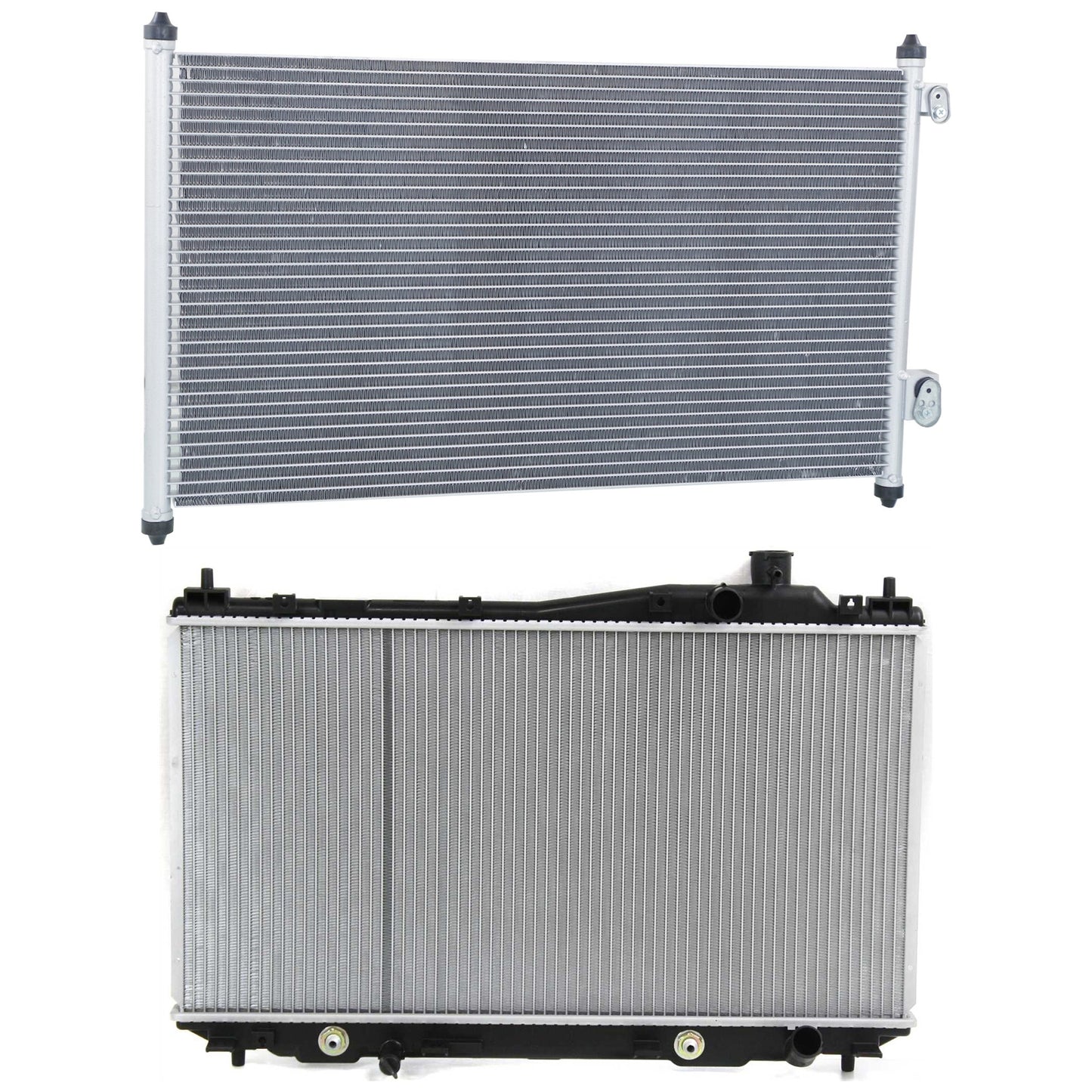2-Piece Kit Radiator, 1.7L, 4Cyl, Includes (1) A/C Condenser and (1) Radiator