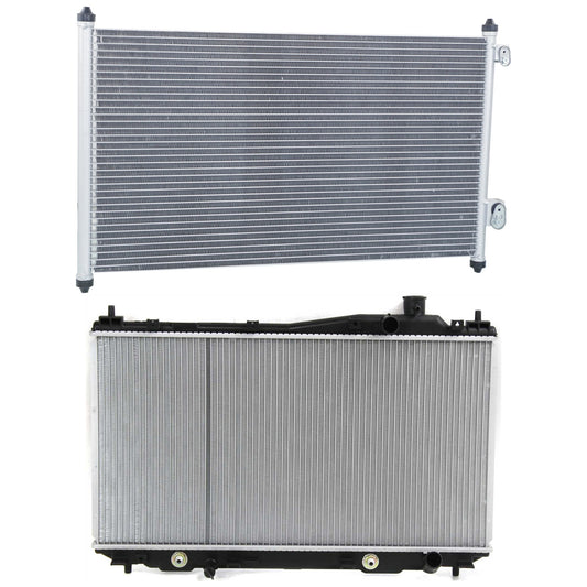2-Piece Kit Radiator, 1.7L, 4Cyl, Includes (1) A/C Condenser and (1) Radiator