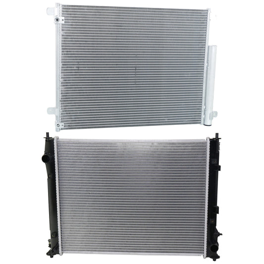 2-Piece Kit Radiator, 2.0L, 4Cyl, Includes (1) A/C Condenser and (1) Radiator