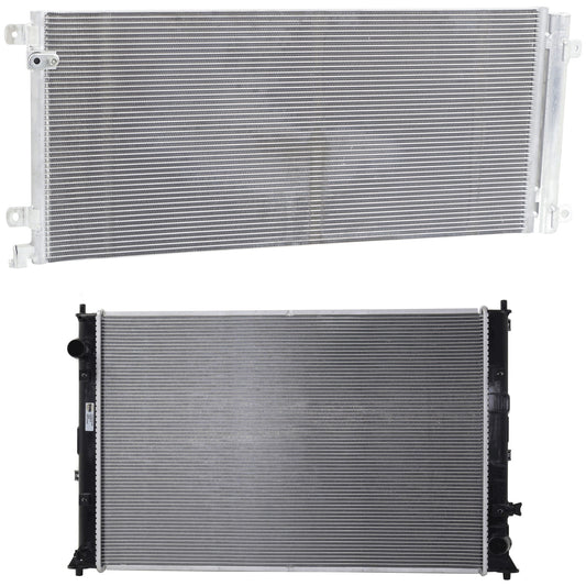 2-Piece Kit Radiator, 1.5L, 4Cyl, Includes (1) A/C Condenser and (1) Radiator