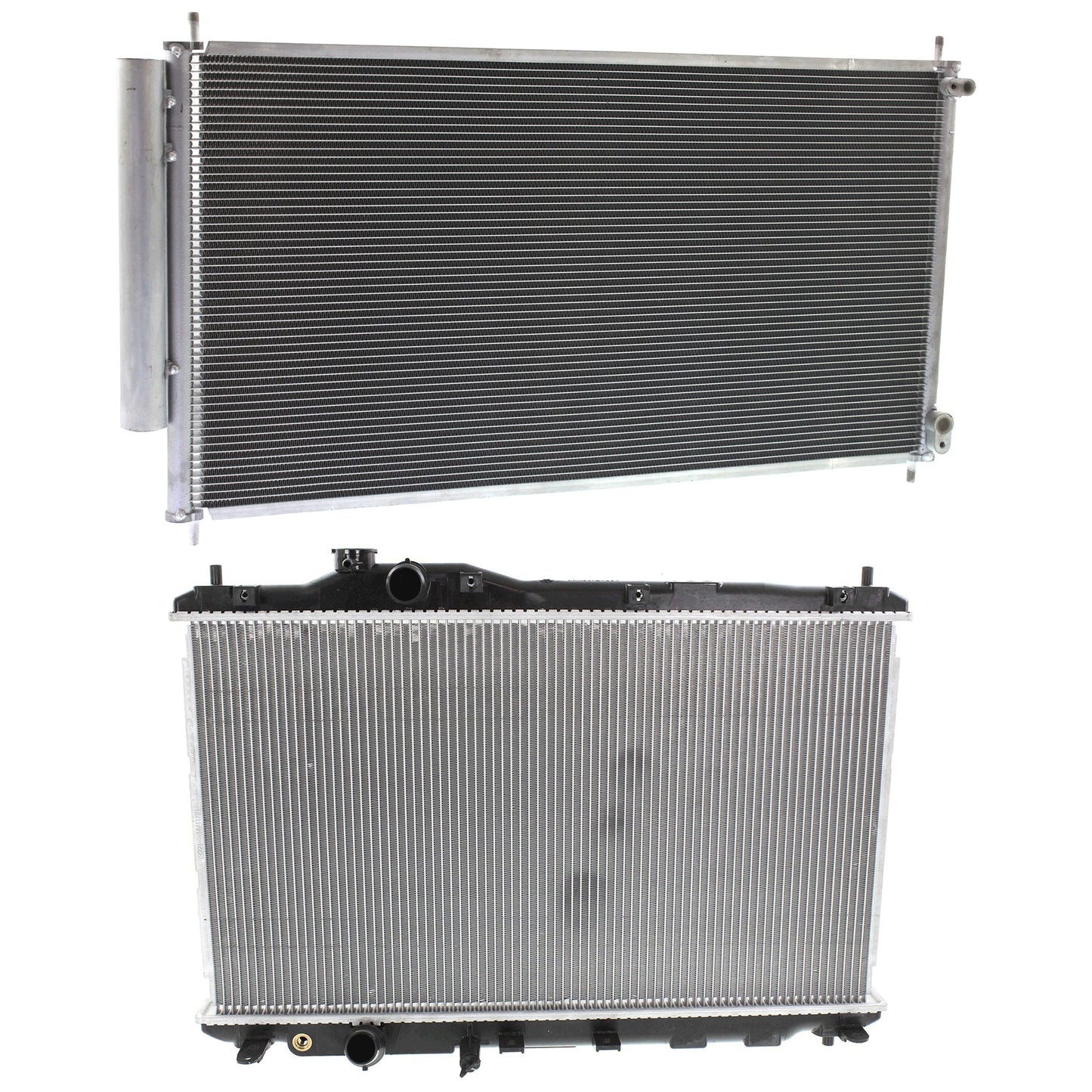 2-Piece Kit Radiator, Coupe, Includes (1) A/C Condenser and (1) Radiator