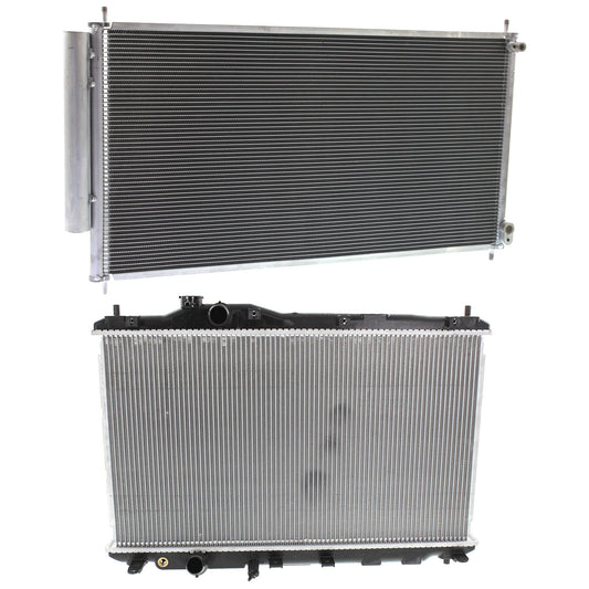2-Piece Kit Radiator, Coupe, Includes (1) A/C Condenser and (1) Radiator