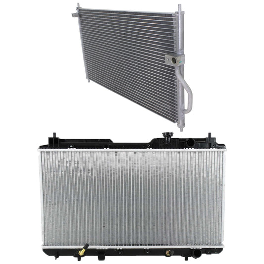 2-Piece Kit Radiator, 2.0L, 4Cyl, Includes (1) A/C Condenser and (1) Radiator