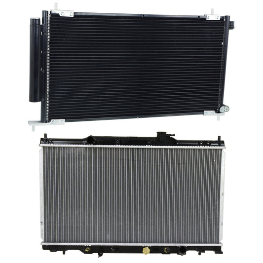 2-Piece Kit Radiator, 2.4L, 4Cyl, Includes (1) A/C Condenser and (1) Radiator