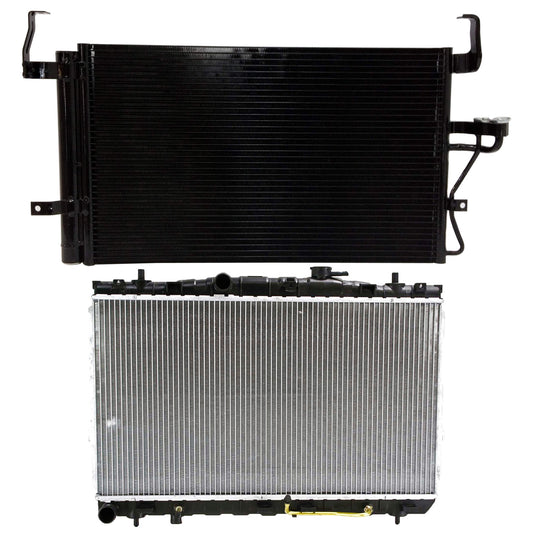 2-Piece Kit Radiator, 2.0L, 4Cyl, Includes (1) A/C Condenser and (1) Radiator