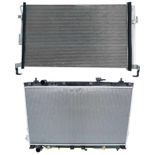 2-Piece Kit Radiator, 3.8L, 6Cyl, Includes (1) A/C Condenser and (1) Radiator