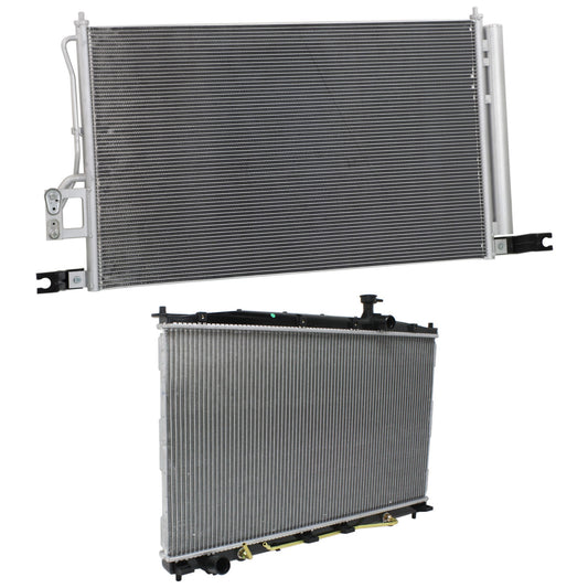 2-Piece Kit Radiator, 2.7L, 6Cyl, Includes (1) A/C Condenser and (1) Radiator