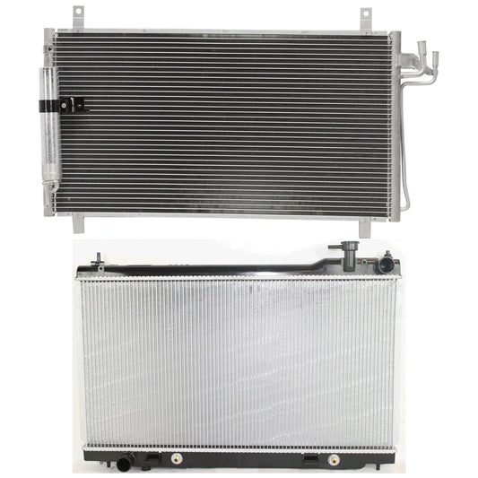 2-Piece Kit Radiator, 3.5L, 6Cyl, Includes (1) A/C Condenser and (1) Radiator
