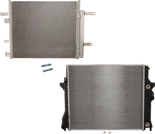 2-Piece Kit Radiator, 3.0L, 6Cyl, Includes (1) A/C Condenser and (1) Radiator