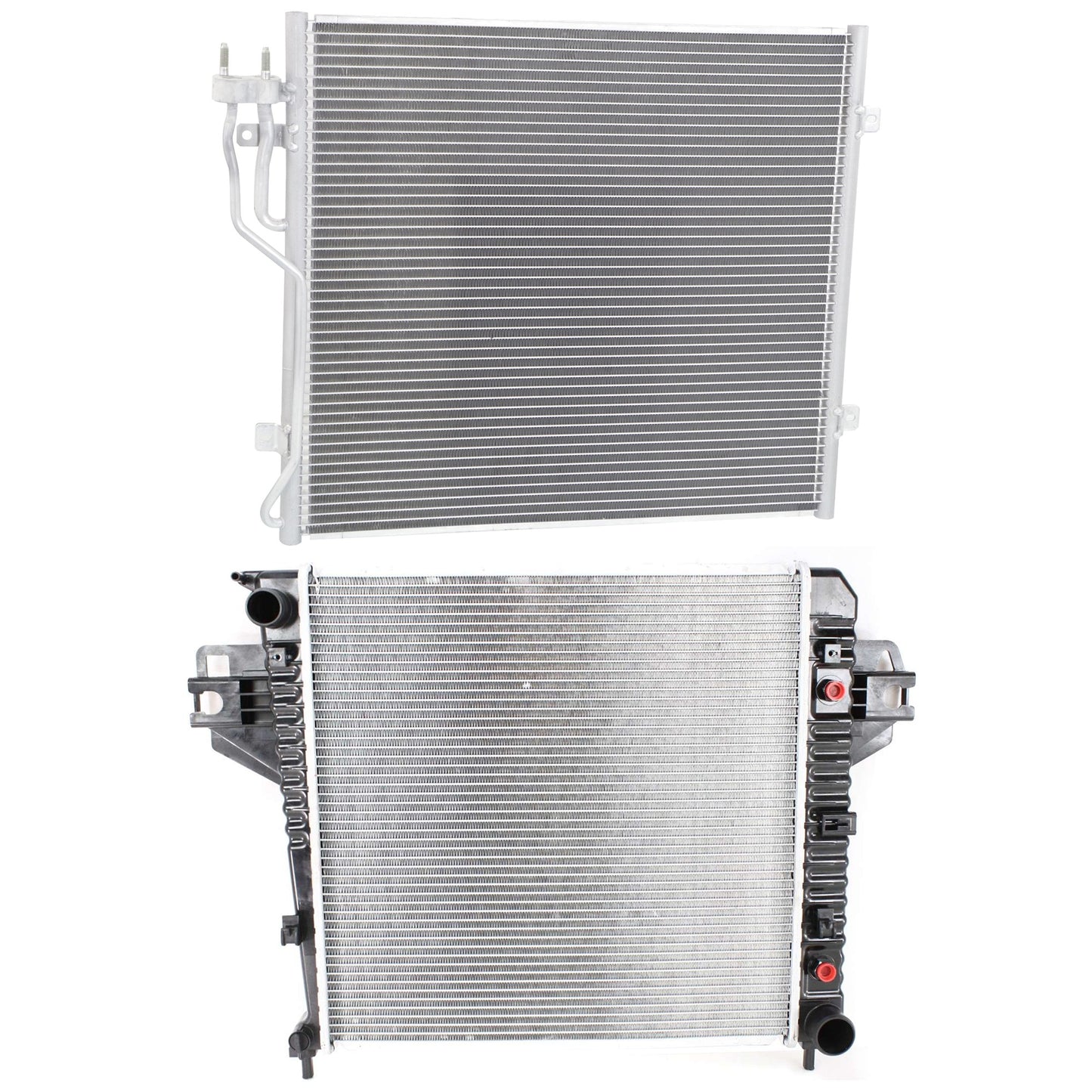 2-Piece Kit Radiator, 3.7L, 6Cyl, Includes (1) A/C Condenser and (1) Radiator
