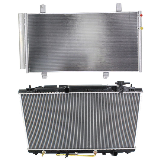 2-Piece Kit Radiator, 3.5L, 6Cyl, Includes (1) A/C Condenser and (1) Radiator