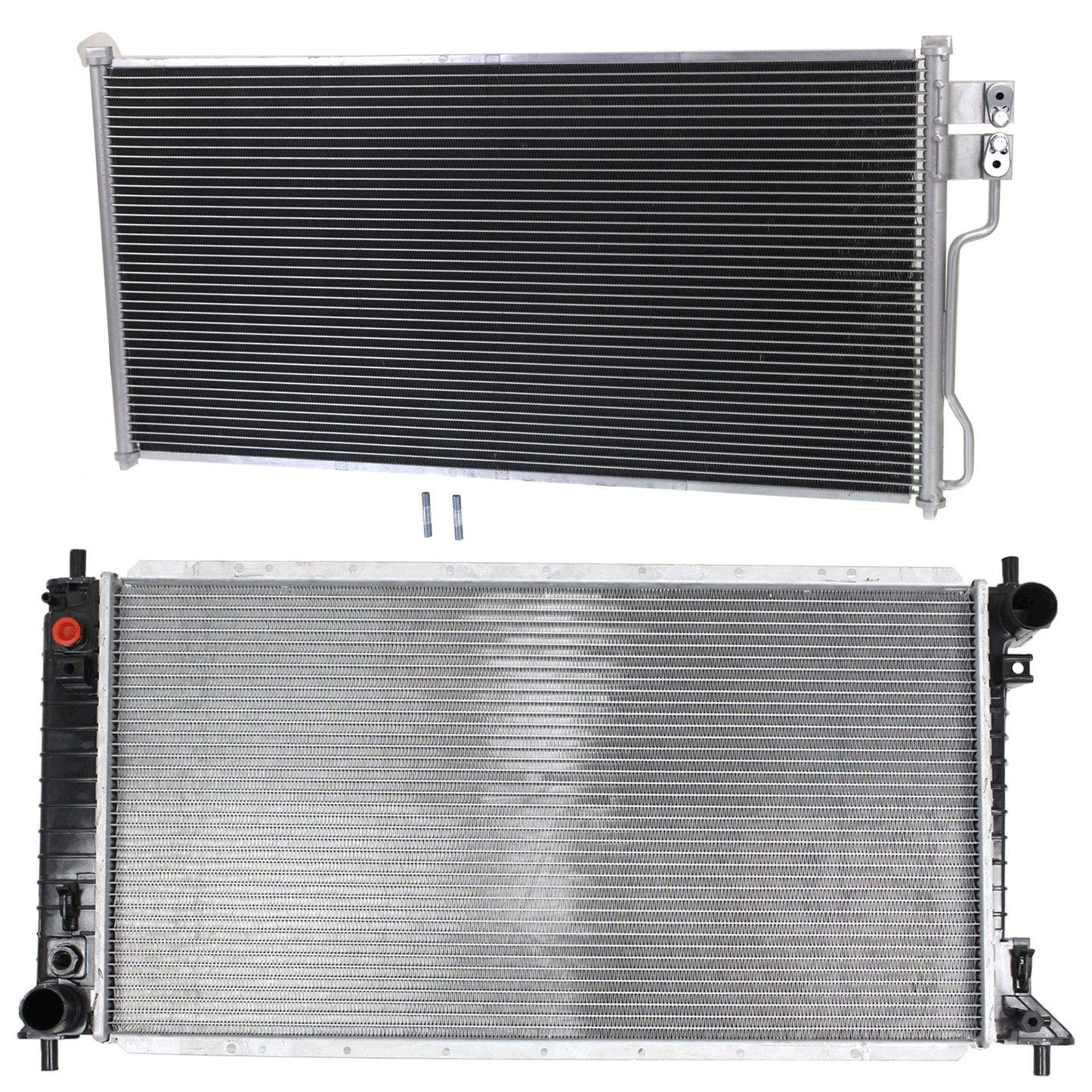 2-Piece Kit Radiator, 4.6L/5.4L Engines, Includes (1) A/C Condenser and (1) Radiator