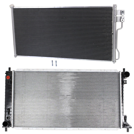 2-Piece Kit Radiator, 4.6L/5.4L Engines, Includes (1) A/C Condenser and (1) Radiator