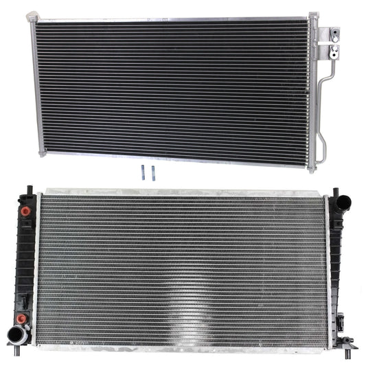 2-Piece Kit Radiator, 5.4L, 8Cyl, Includes (1) A/C Condenser and (1) Radiator