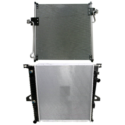 2-Piece Kit Radiator, 2.3L, 4Cyl, Includes (1) A/C Condenser and (1) Radiator