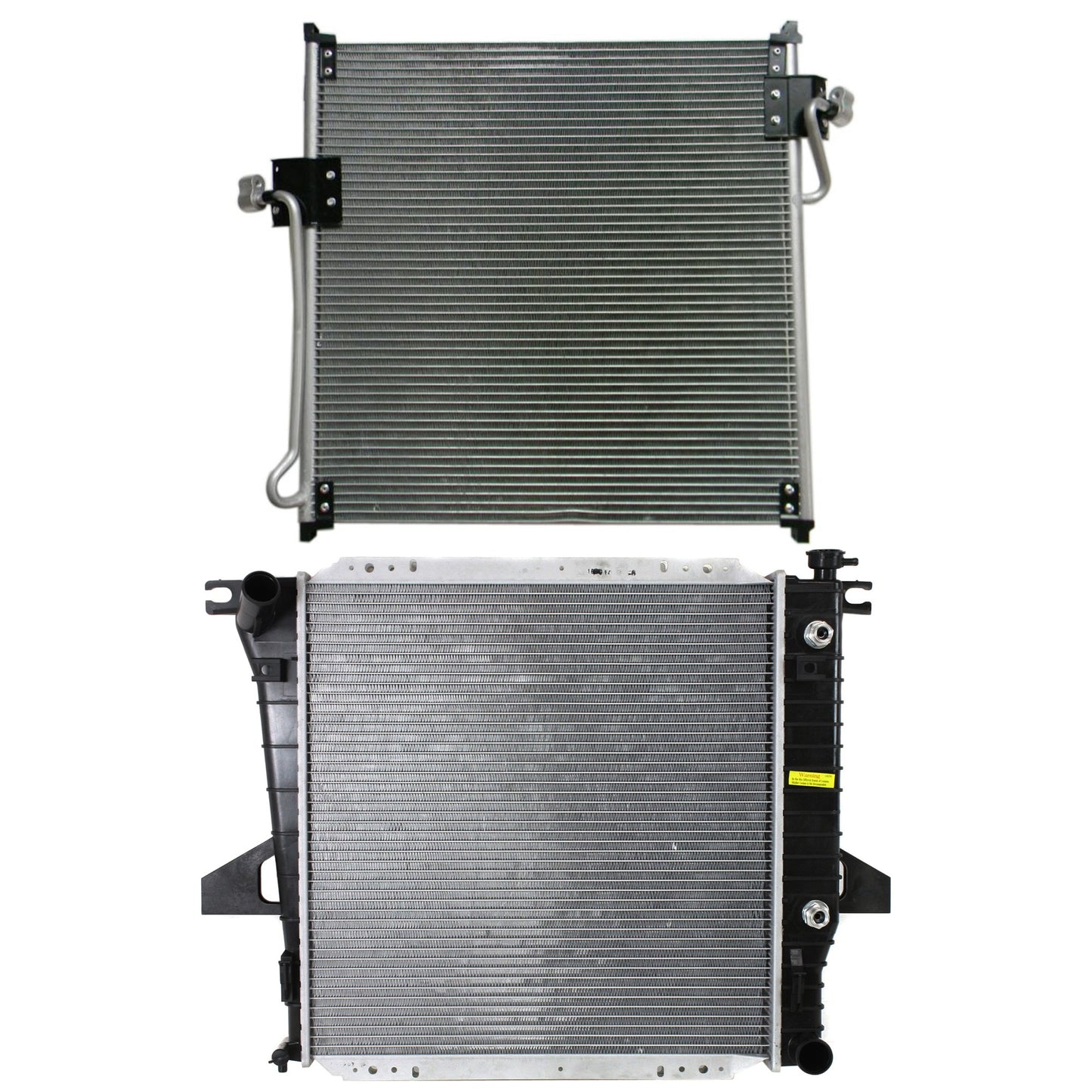 2-Piece Kit Radiator, 2.5L, 4Cyl, Includes (1) A/C Condenser and (1) Radiator