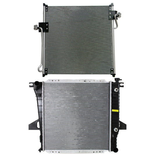 2-Piece Kit Radiator, 2.5L, 4Cyl, Includes (1) A/C Condenser and (1) Radiator