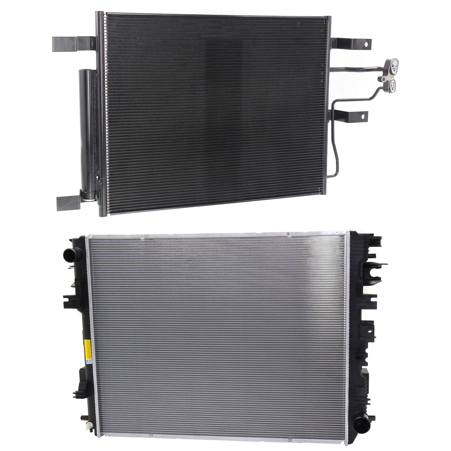 2-Piece Kit Radiator, 6.4L, 8Cyl Includes(1) A/C Condenser and (1) Radiator