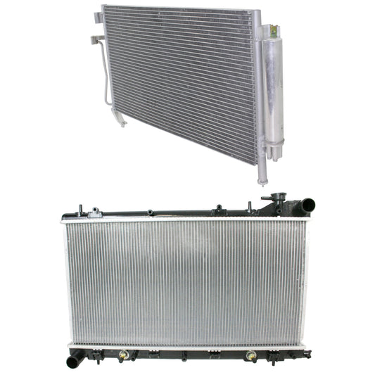 2-Piece Kit Radiator, 2.5L, 4Cyl, Includes (1) A/C Condenser and (1) Radiator