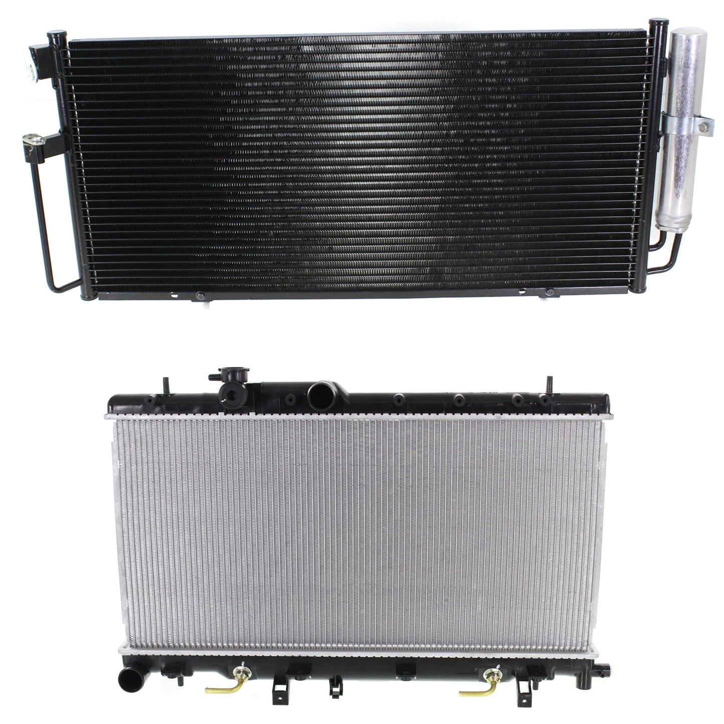 2-Piece Kit Radiator, 2.5L, 4Cyl, Includes (1) A/C Condenser and (1) Radiator