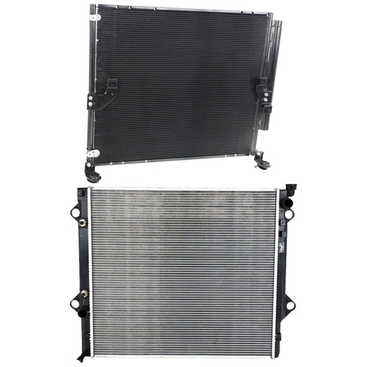2-Piece Kit Radiator, 4.0L, 6Cyl, Includes (1) A/C Condenser and (1) Radiator