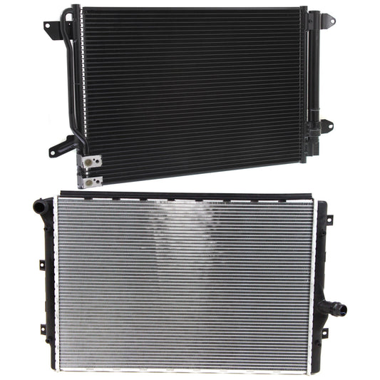 2-Piece Kit Radiator, 2.0L, 4Cyl, Includes (1) A/C Condenser and (1) Radiator