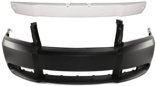 2-Piece Kit, Front Primed Bumper Cover, Includes (1) Bumper Absorber and (1) Bumper Cover