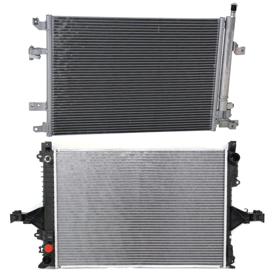 2-Piece Kit Radiator, Includes (1) A/C Condenser and (1) Radiator