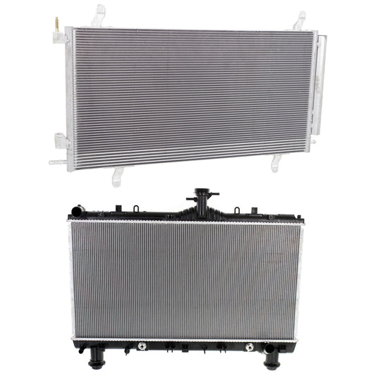 2-Piece Kit Radiator, 6.2L, 8Cyl, Includes (1) A/C Condenser and (1) Radiator