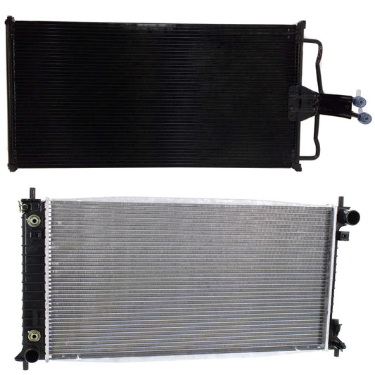 2-Piece Kit Radiator, 4.6L/5.4L Engines, For Models With Heavy Duty Cooling, Includes (1) A/C Condenser and (1) Radiator