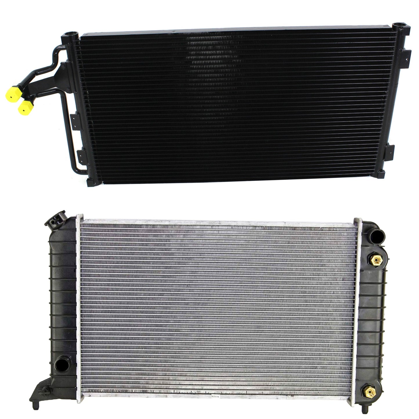 2-Piece Kit Radiator, 2.2L, 4Cyl, Includes (1) A/C Condenser and (1) Radiator