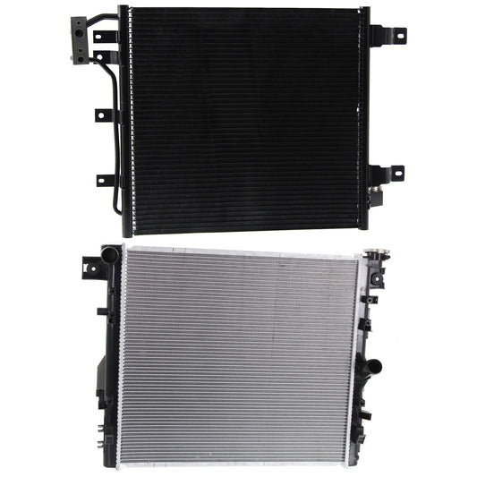 2-Piece Kit Radiator, 3.6L, 6Cyl, Includes (1) A/C Condenser and (1) Radiator