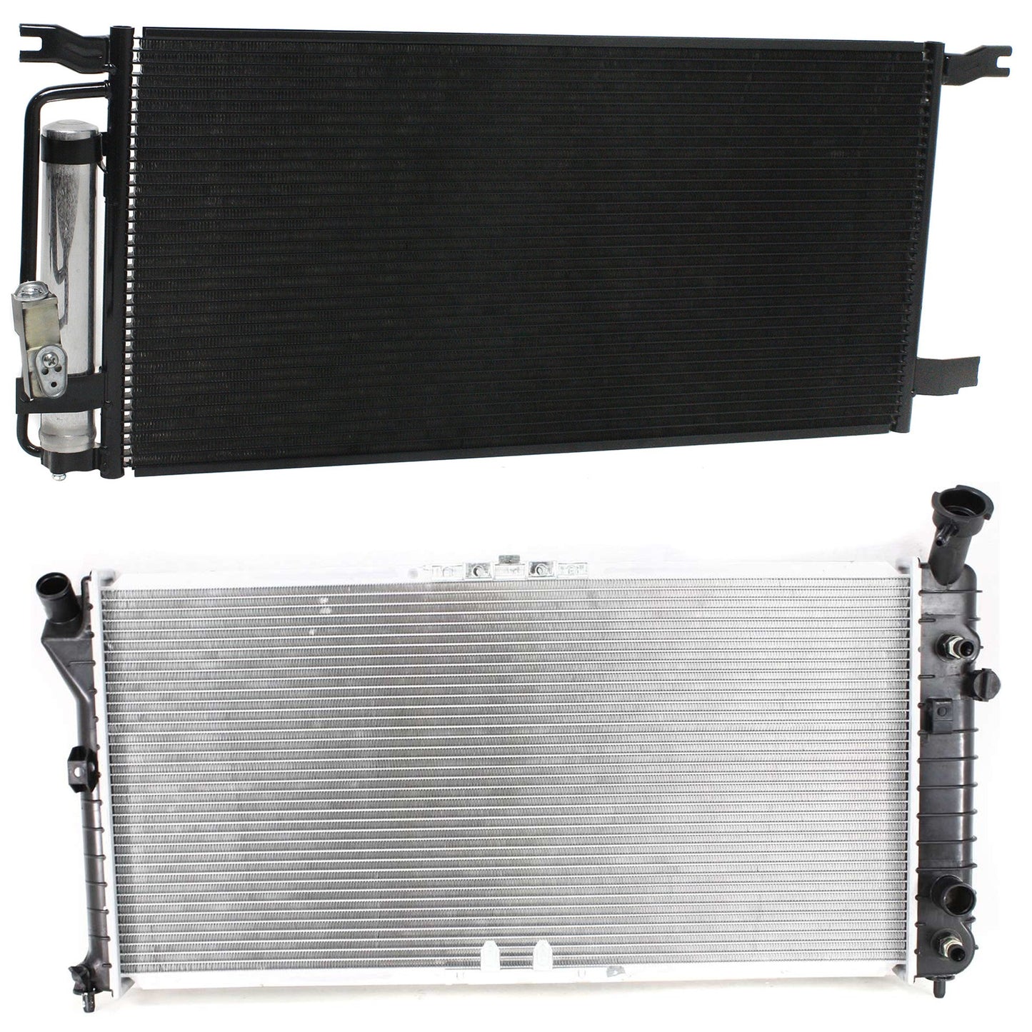 2-Piece Kit Radiator, 3.4L, 6Cyl, Includes (1) A/C Condenser and (1) Radiator