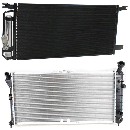 2-Piece Kit Radiator, 3.4L, 6Cyl, Includes (1) A/C Condenser and (1) Radiator
