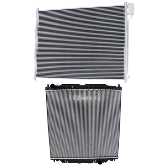 2-Piece Kit Radiator, 6.0L, 8Cyl, Includes (1) A/C Condenser and (1) Radiator